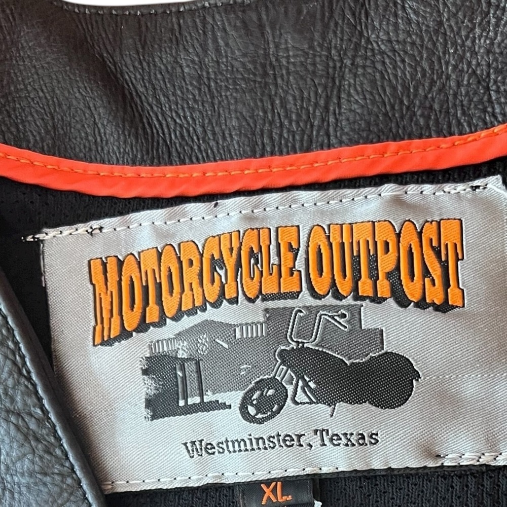 Motorcycle Outpost Biker Snap Front Side Lace Black Leather Vest Women (XL)‎ - Picture 16 of 16